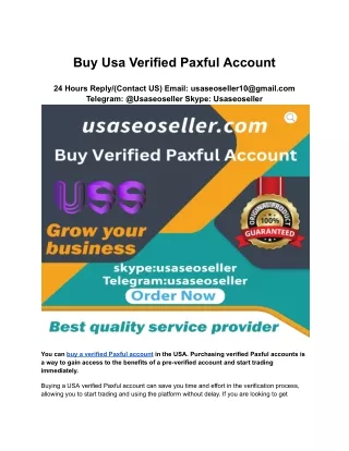 Buy Usa Verified Paxful Account