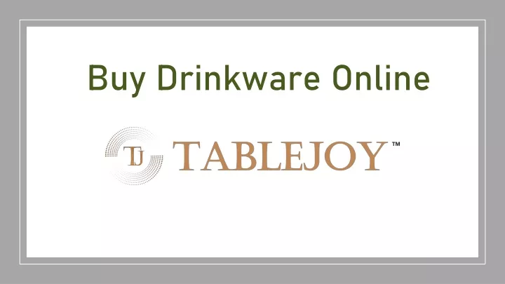 buy drinkware online