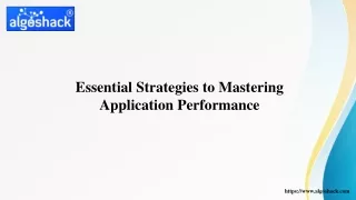 essential strategies to mastering application