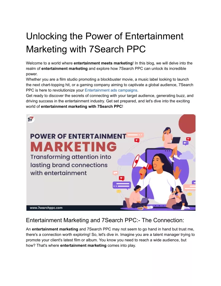 unlocking the power of entertainment marketing