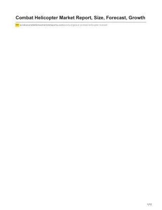 combat helicopter market report size forecast