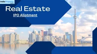 real estate ipo allotment
