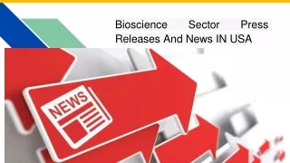 bioscience sector press releases and news in usa