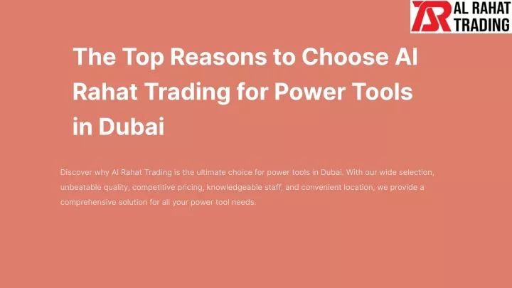the top reasons to choose al rahat trading