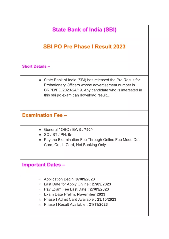 state bank of india sbi