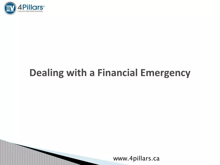 dealing with a financial emergency