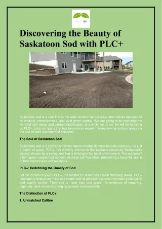 Discovering the Beauty of Saskatoon Sod with PLC (1)
