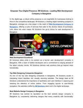 empower your digital presence im solutions