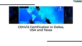 CEHv12 certification training online in USA