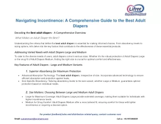 navigating incontinence a comprehensive guide