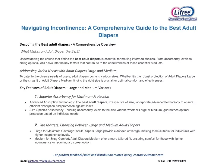 navigating incontinence a comprehensive guide