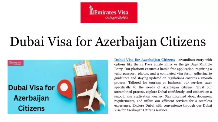 dubai visa for azerbaijan citizens