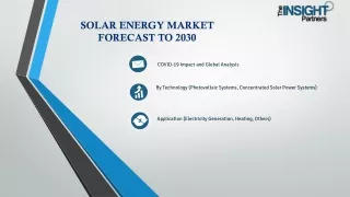 solar energy market forecast to 2030
