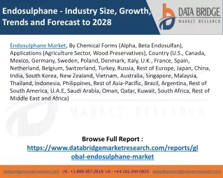endosulphane industry size growth trends