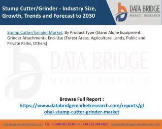stump cutter grinder industry size growth trends