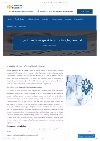 Imaging Journal Indexed