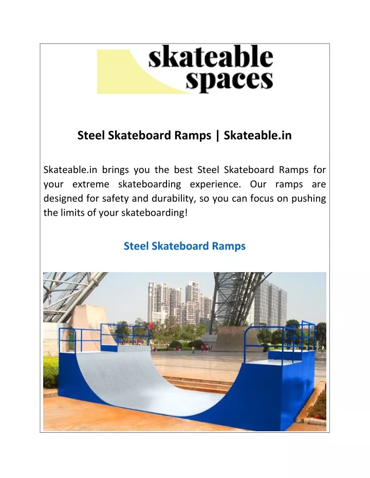 steel skateboard ramps skateable in