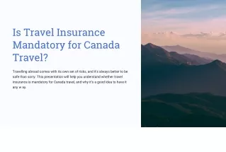 Is-Travel-Insurance-Mandatory-for-Canada-Travel