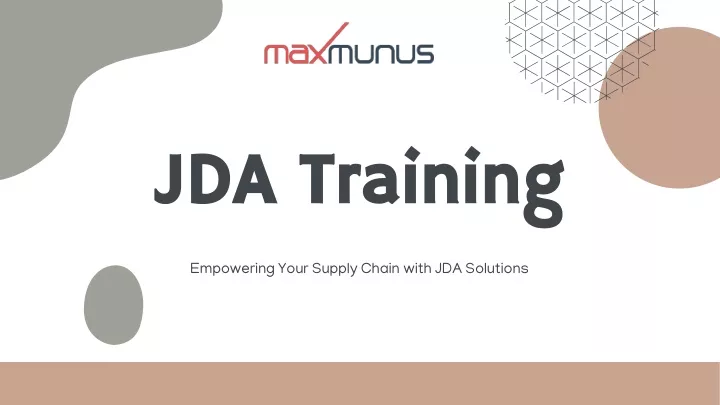 jda training jda training