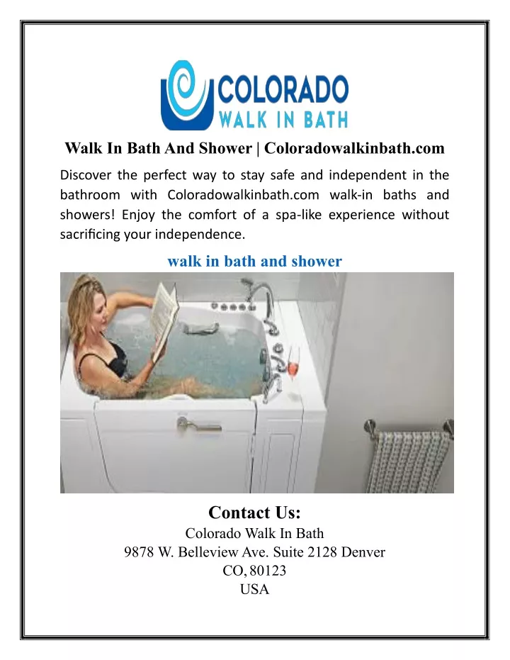 walk in bath and shower coloradowalkinbath com