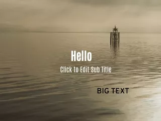 hello click to edit sub title