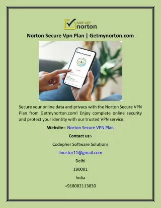 norton secure vpn plan getmynorton com