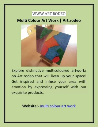 Multi Colour Art Work  Art.rodeo