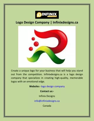 Logo Design Company  Infinixdesigns.ca