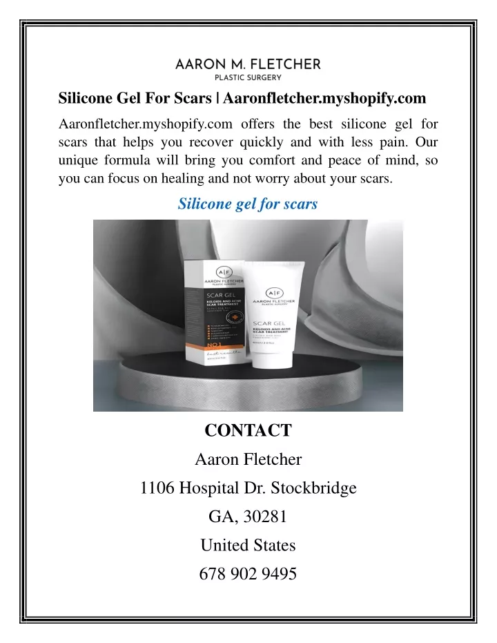 silicone gel for scars aaronfletcher myshopify com