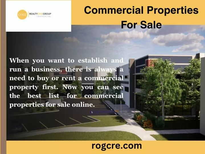 PPT - Commercial Properties For Sale PowerPoint Presentation, free ...