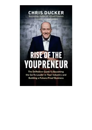 ✔️download⚡️ book (pdf) Rise of the Youpreneur The Definitive Guide to Becoming