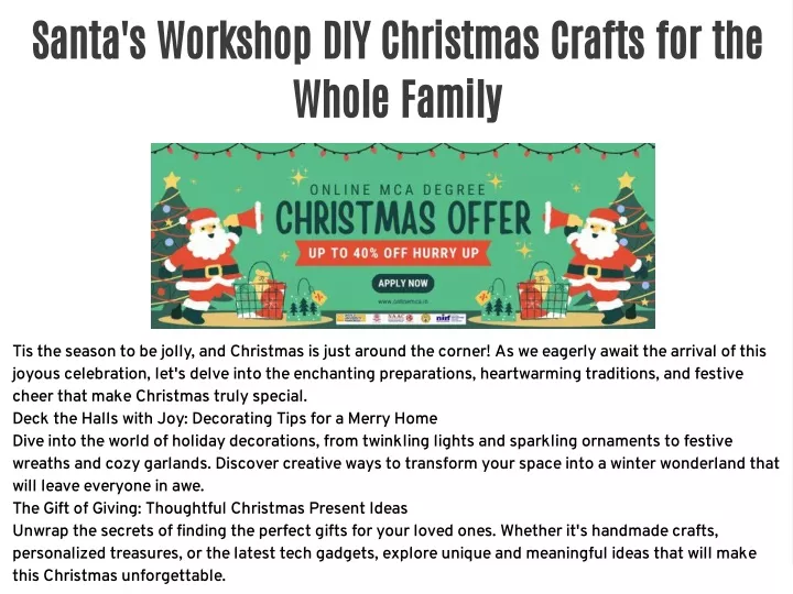 santa s workshop diy christmas crafts