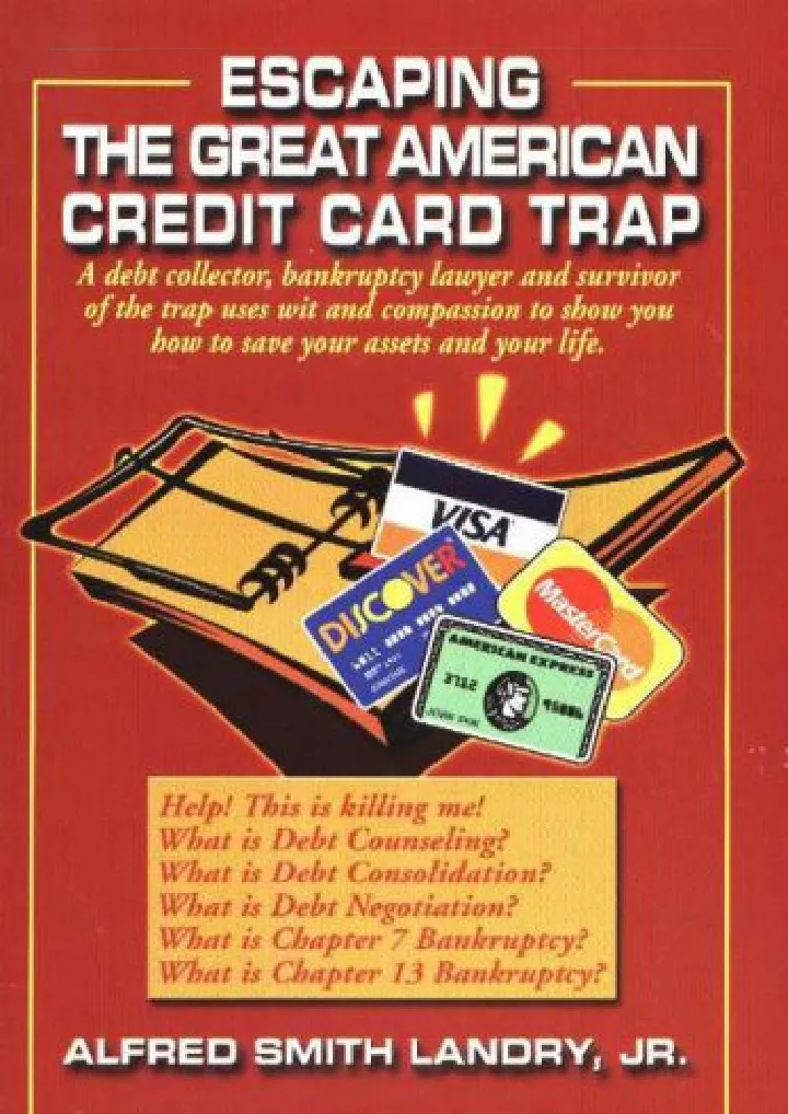 pdf escaping the great american credit card trap