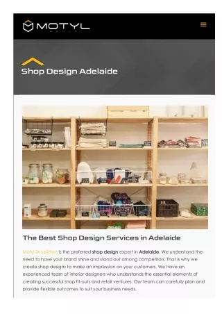 Shop Design Adelaide