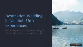 Destination Wedding in Nainital