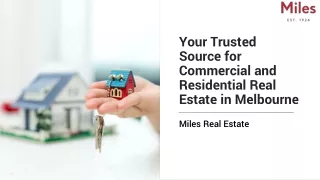 Real Estate Melbourne - Miles Real Estate