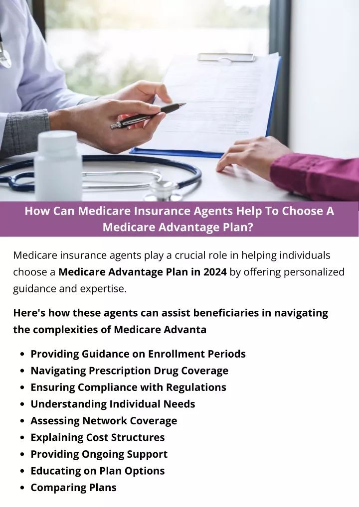 how can medicare insurance agents help to choose