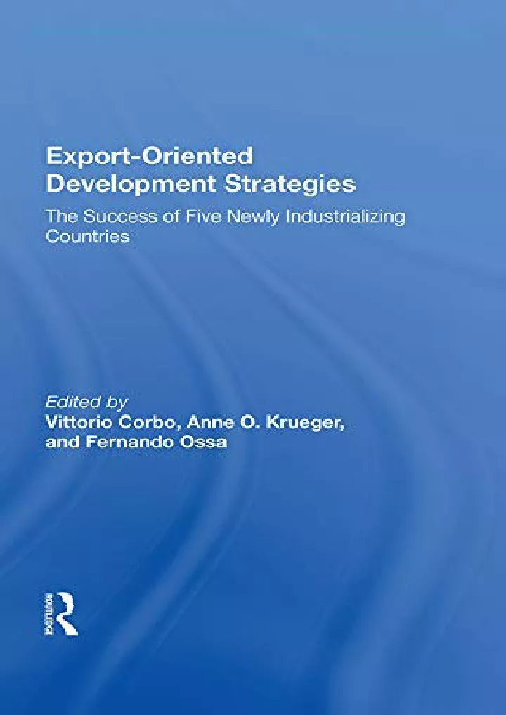 pdf read online export oriented development