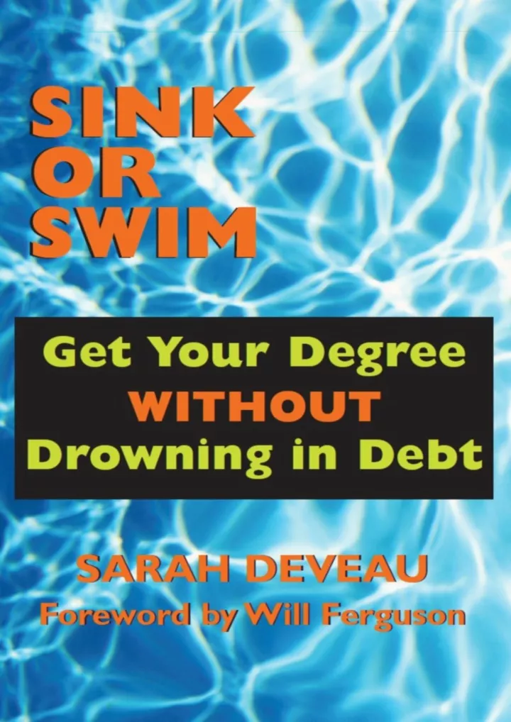 pdf download sink or swim get your degree without