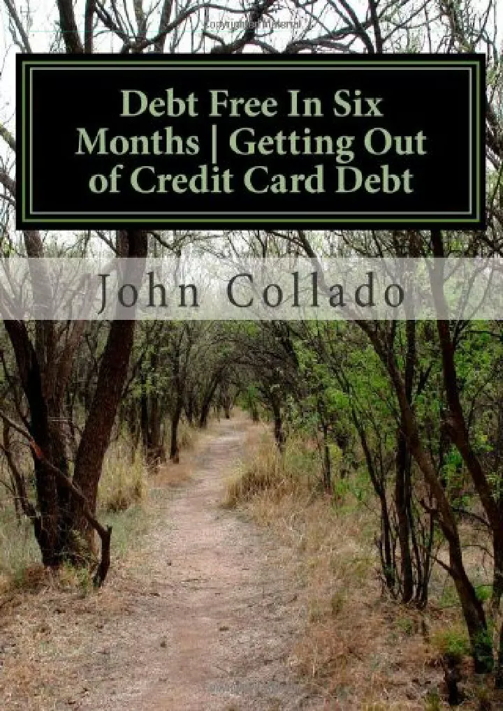 pdf download debt free in six months getting