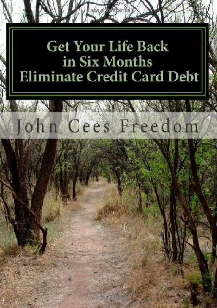 read ebook pdf get your life back in six months