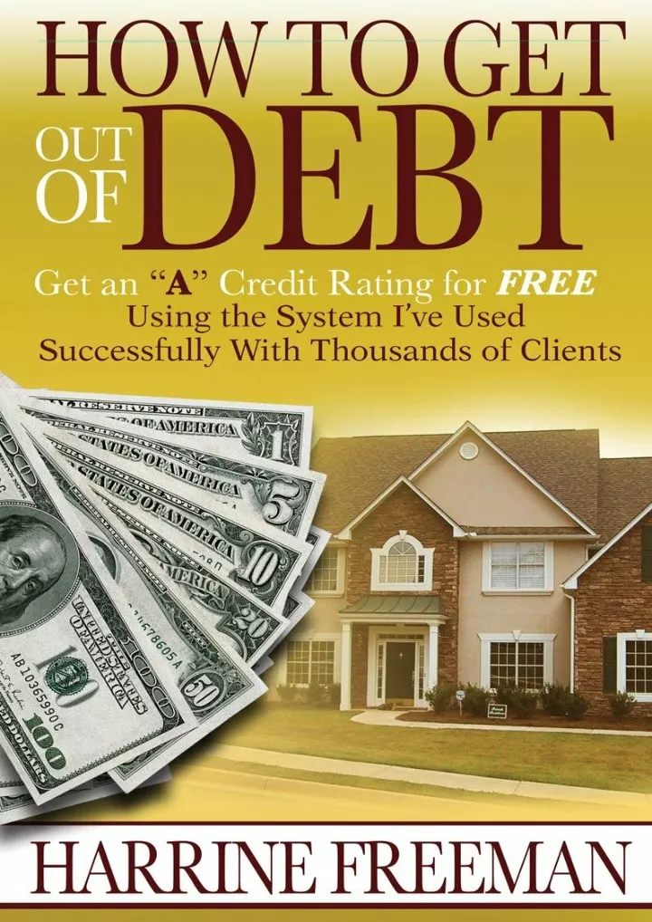 pdf how to get out of debt get an a credit rating