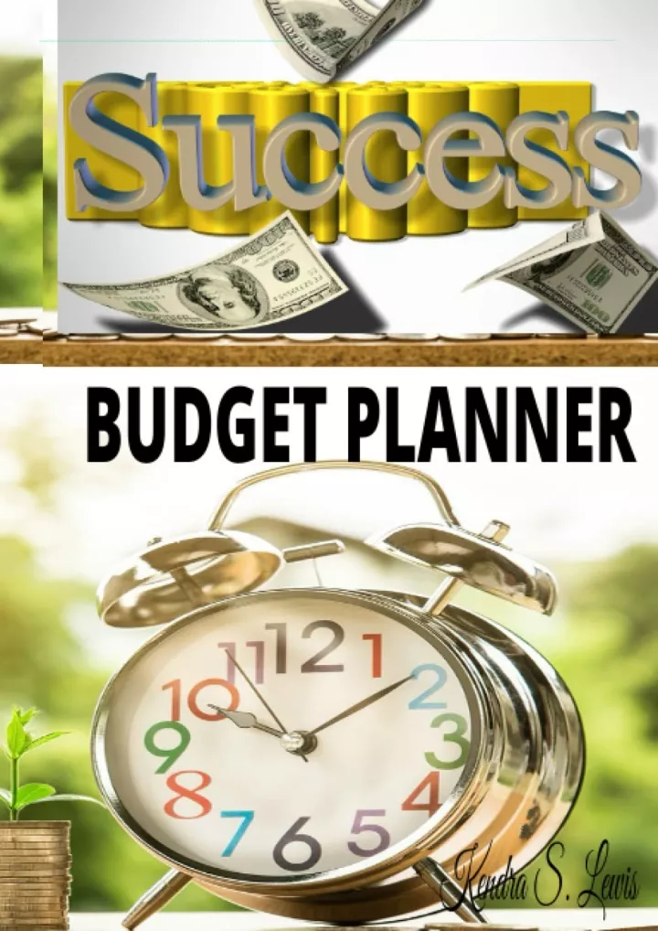 read download success budget planner budget