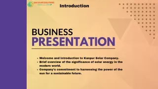 Kanpur Solar Company - Illuminating the Future with Sustainable Energy