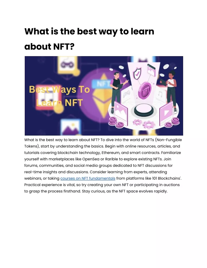 what is the best way to learn about nft
