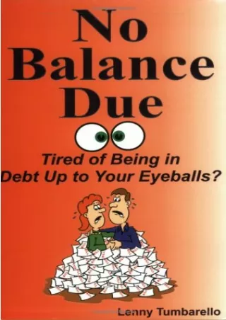 [PDF ✔READ❤ ONLINE]  No Balance Due