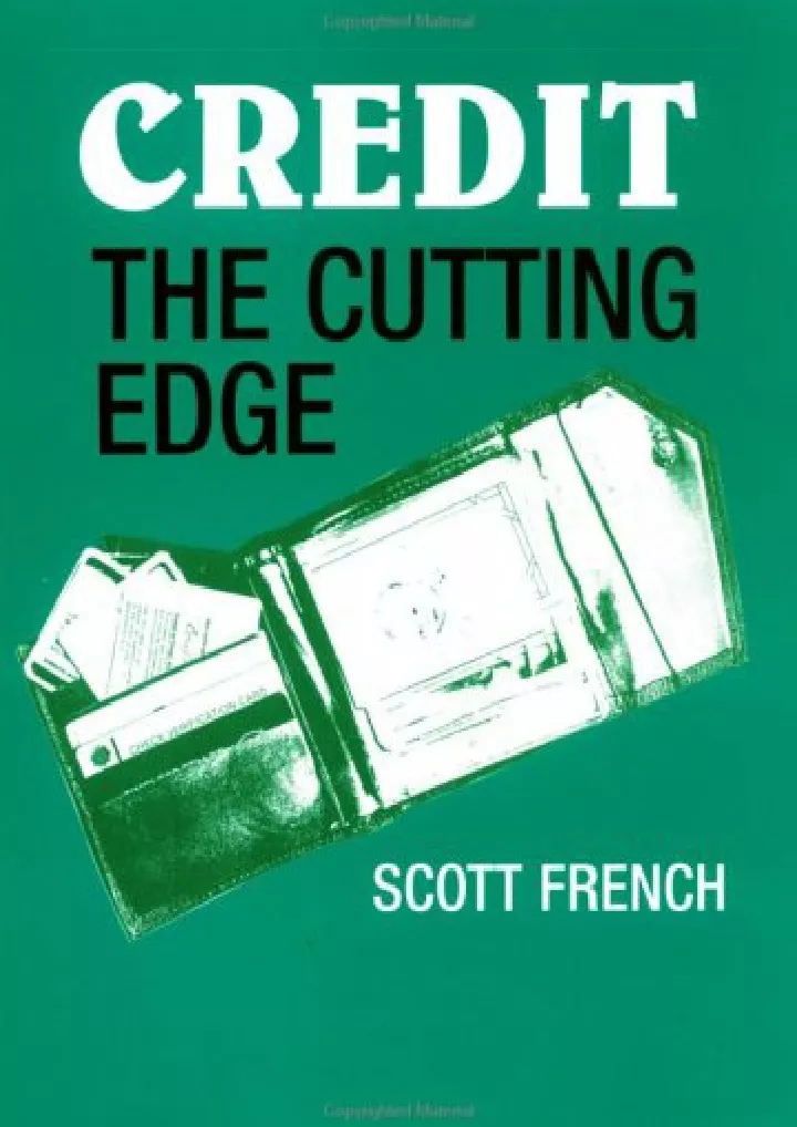 download pdf credit the cutting edge financial