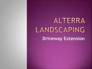 Driveway Extension - Alterra Landscaping