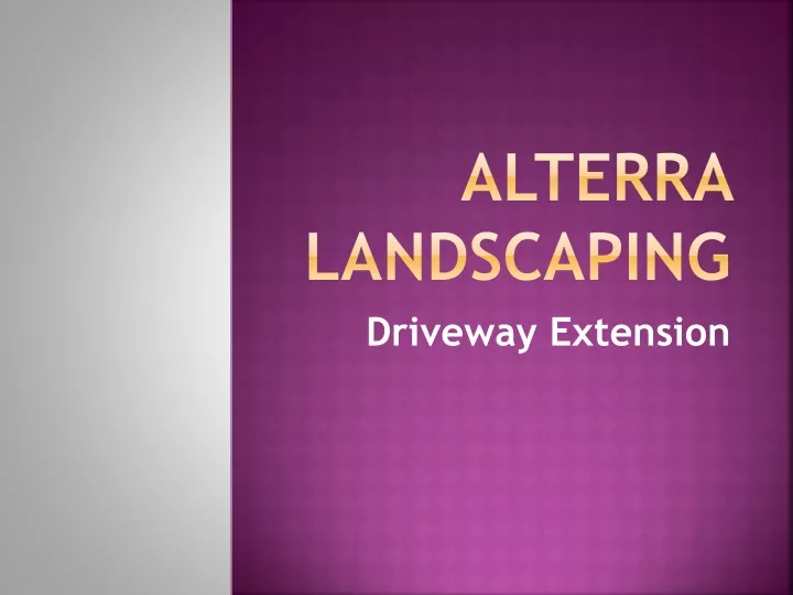 alterra landscaping