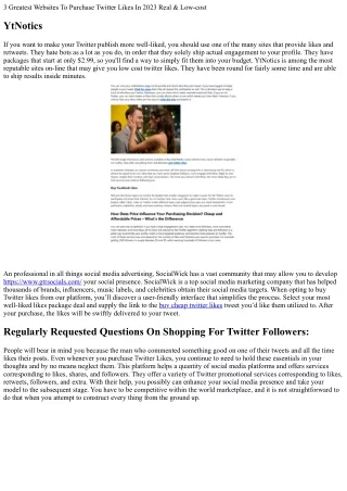 3 greatest websites to purchase twitter likes